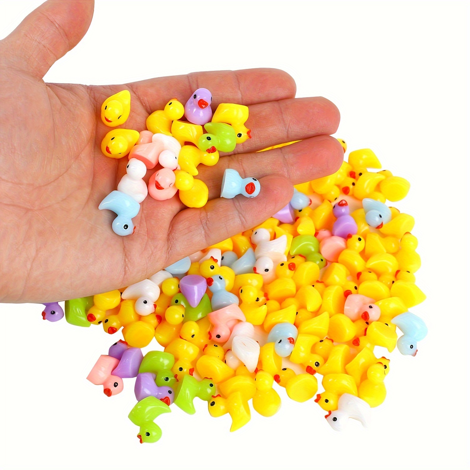 Home Decor Under 100 - Mini canards multicolores en résine, figurines