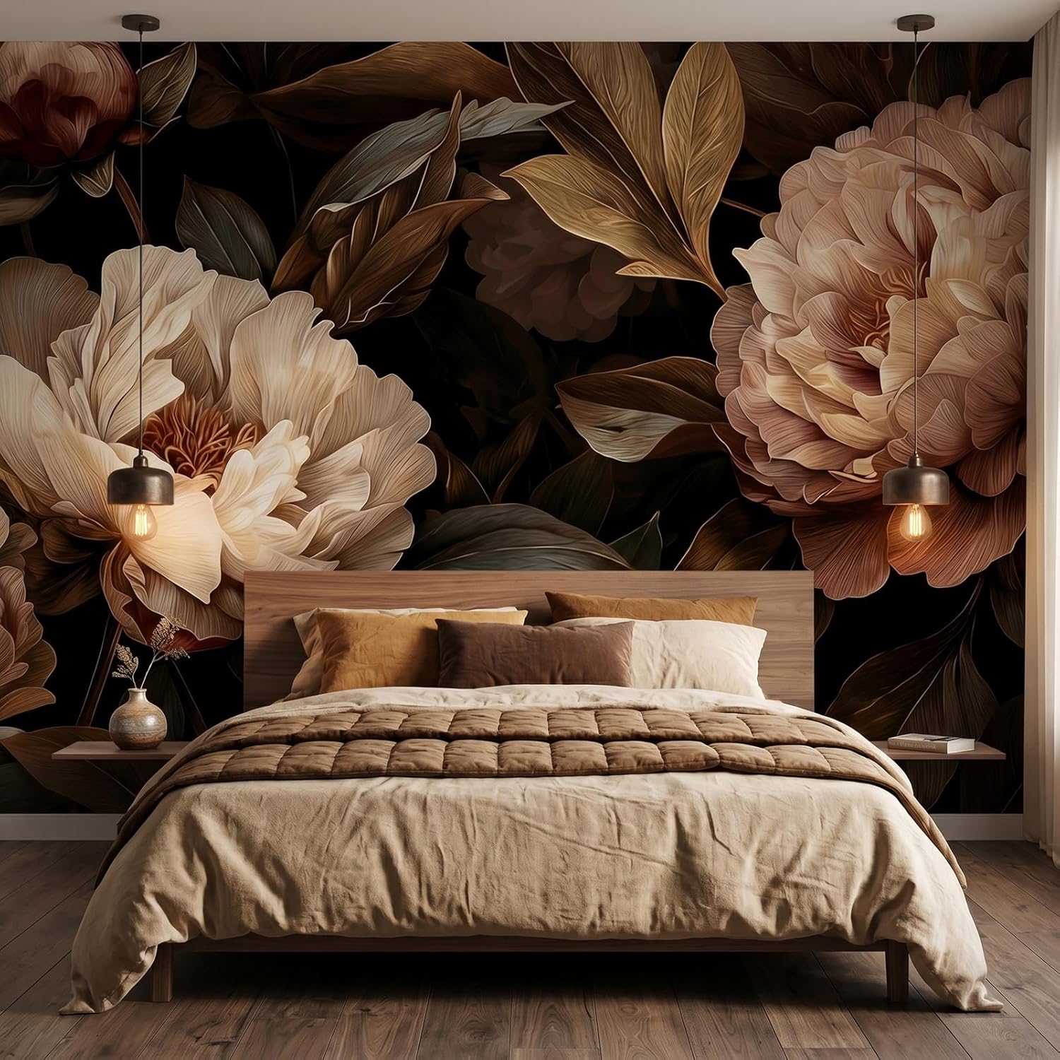 Home Decor Under 100 - Tapisserie murale élégante à motif floral