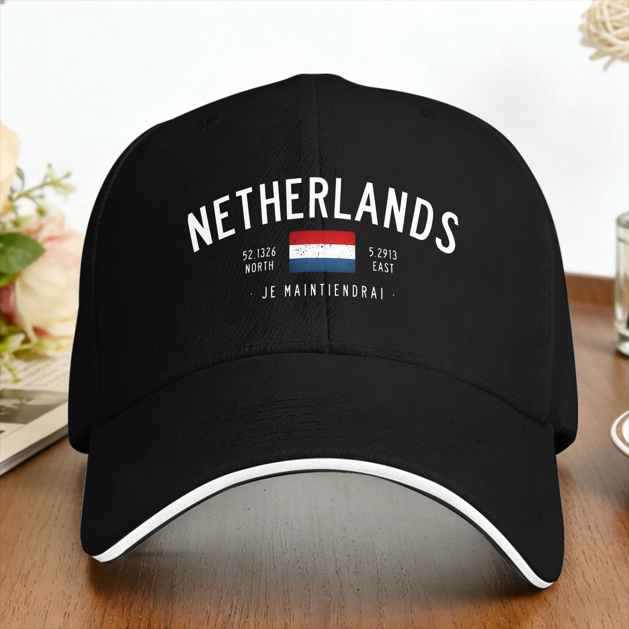Home Decor Netherlands - Casquette de baseball décontractée, drapeau néerlandais,