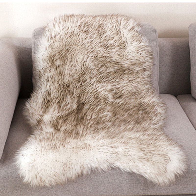 Cowhide Rug Faux - Tapis en peau de mouton artificielle