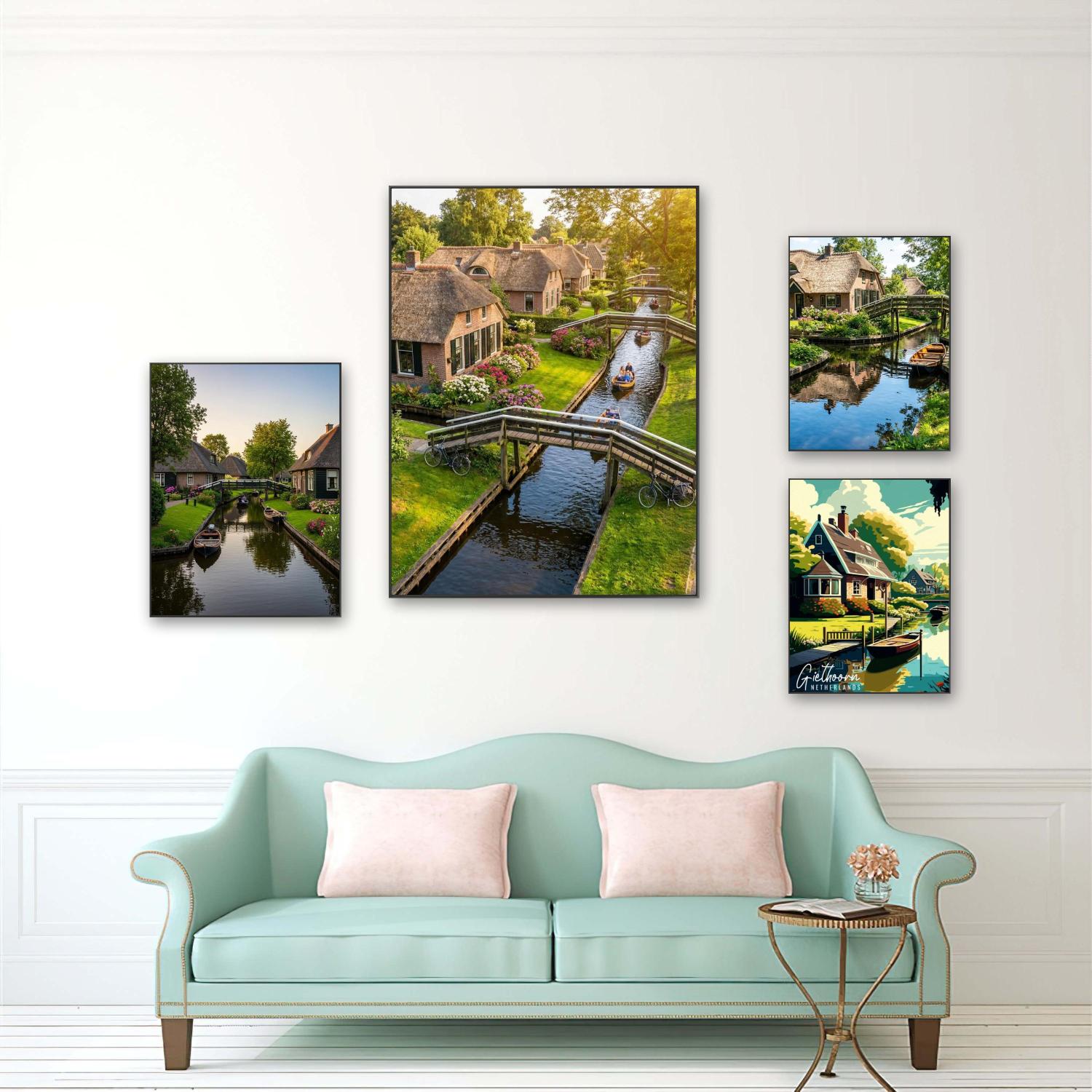 Home Decor Netherlands - Peinture Diamant DIY Paysage Rural Néerlandais