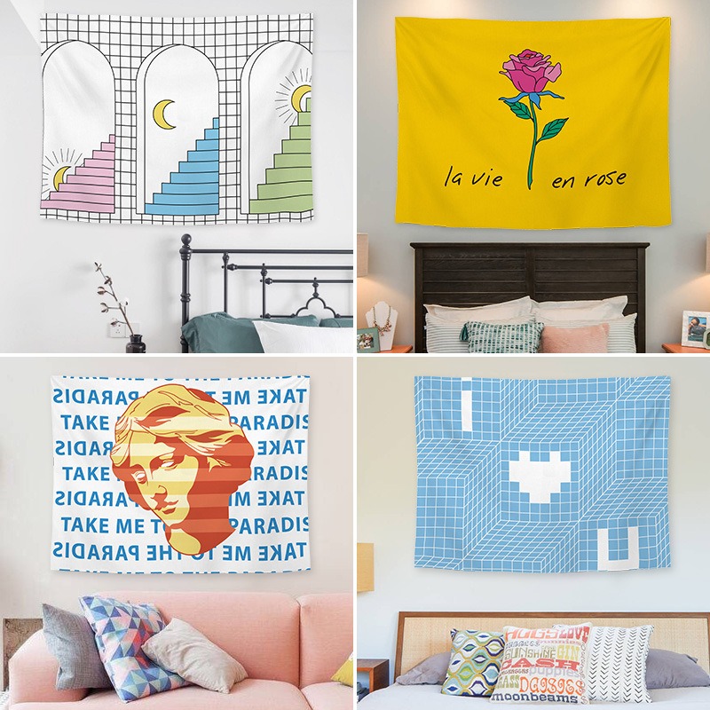 Home Decor Under 100 - Tissu suspendu de fond de dessin