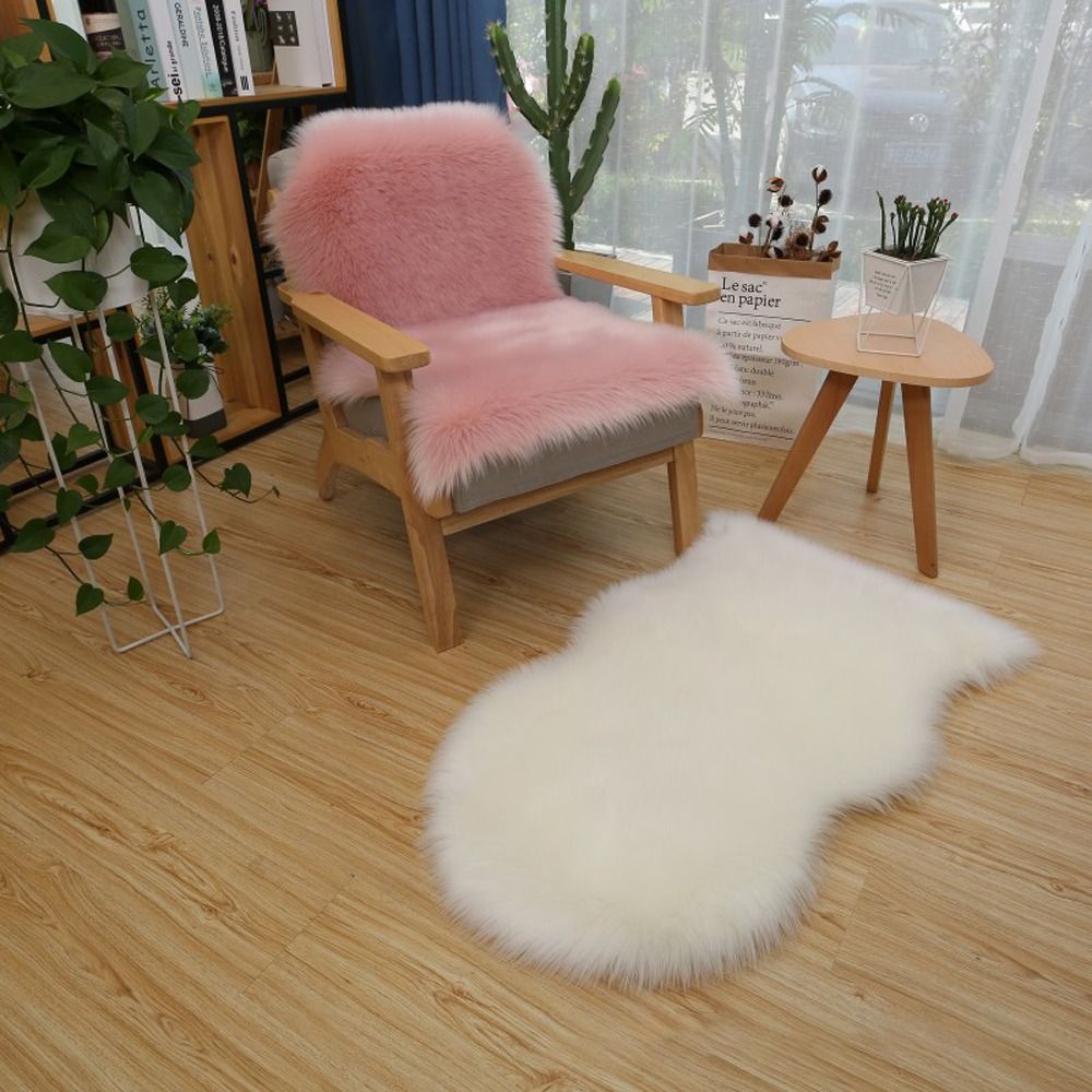 Cowhide Rug Faux - Imitation laine antidérapante moelleux Shaggy Protection