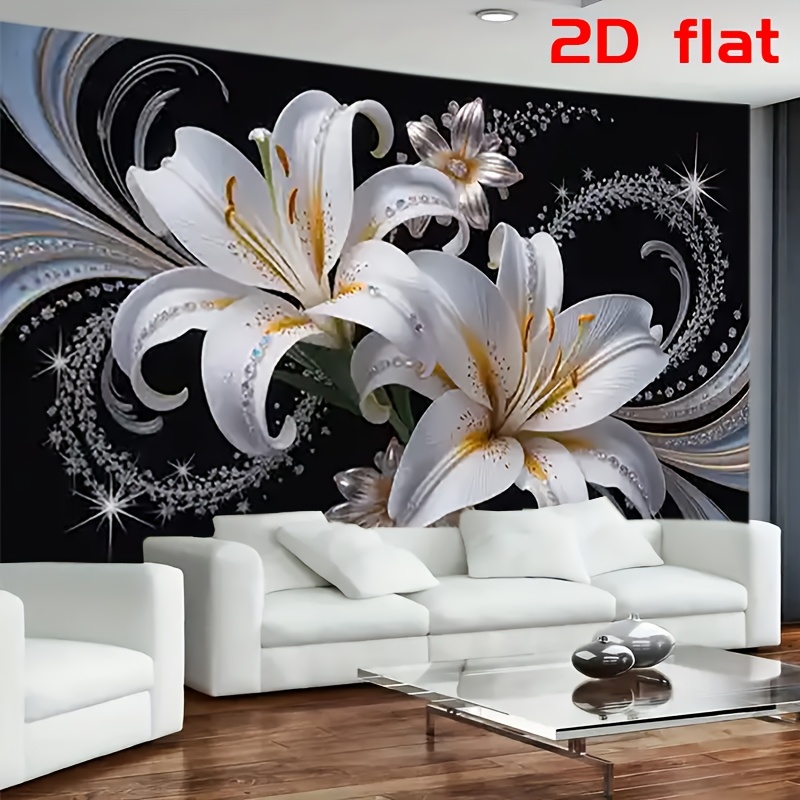 Home Decor Under 100 - Tapisserie murale luxueuse à fleurs de