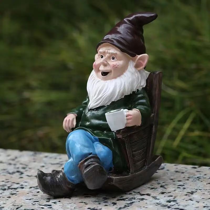 Home Decor Garden Ideas - Statuette de nain créative en résine