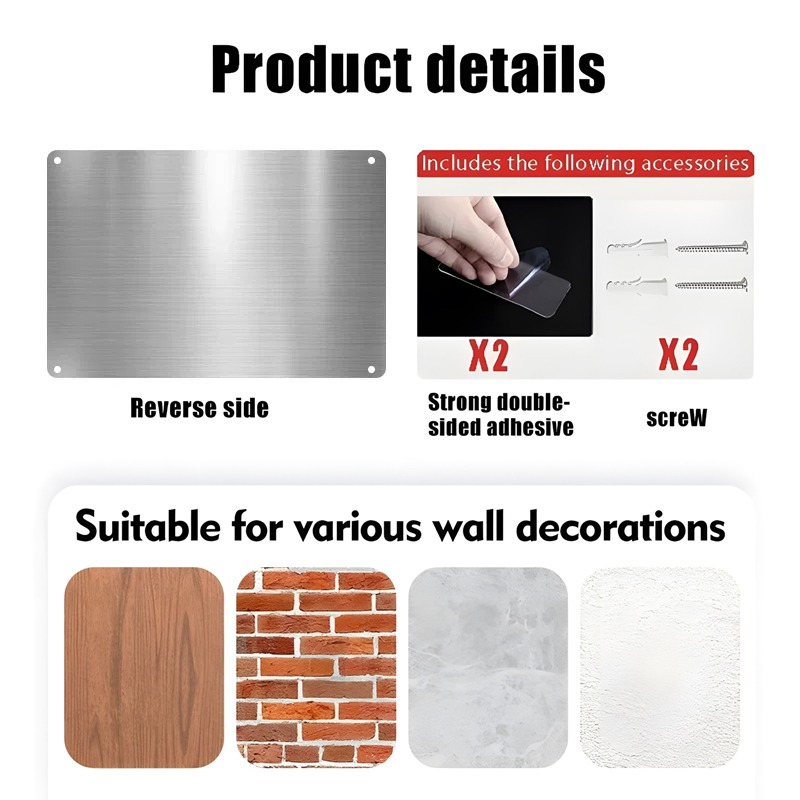 Panneau en aluminium vintage d - Home Decor Garden Ideas avis et prix