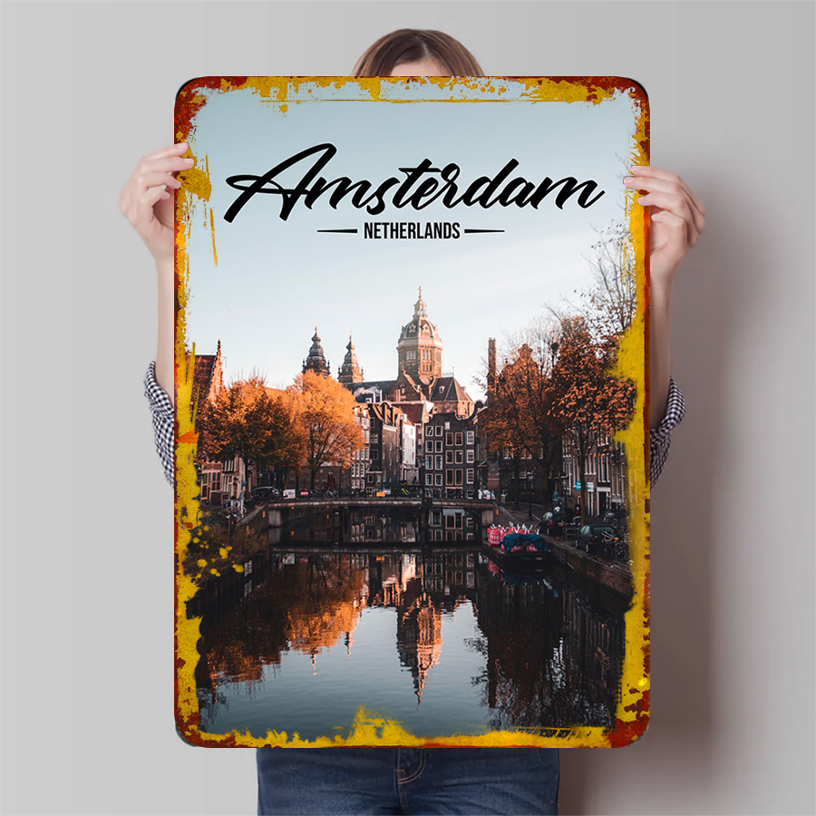 Amsterdam pays-bas paysage urb - Home Decor Netherlands avis et prix