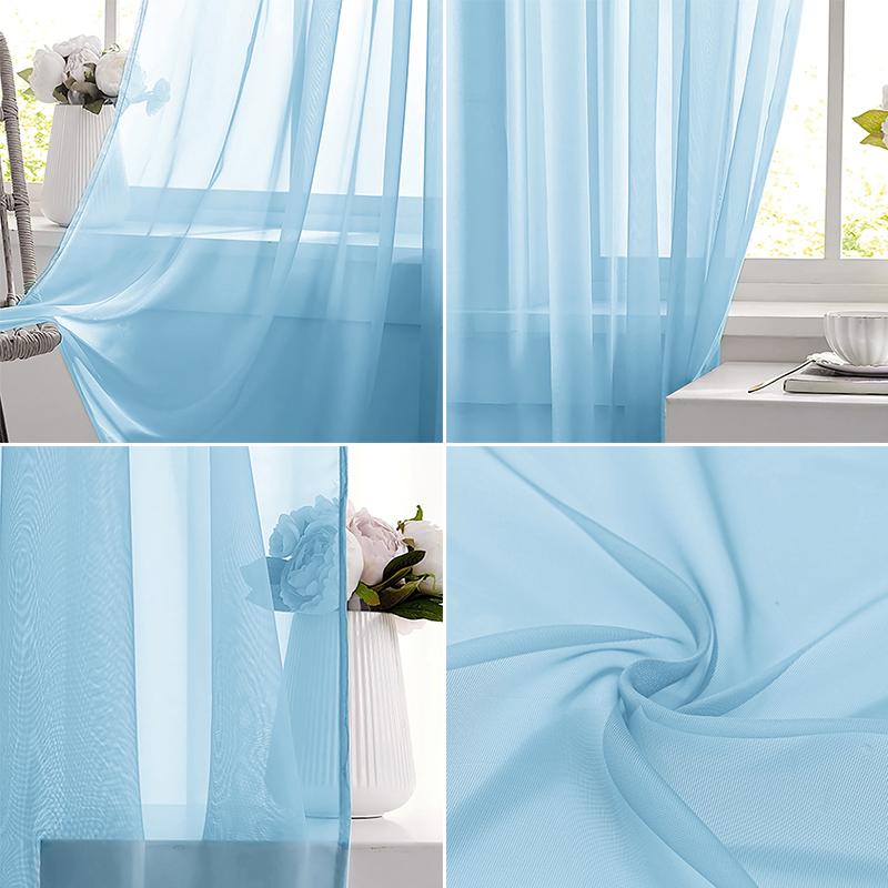 Voilage transparent bleu clair - Home Decor Under 100 avis et prix