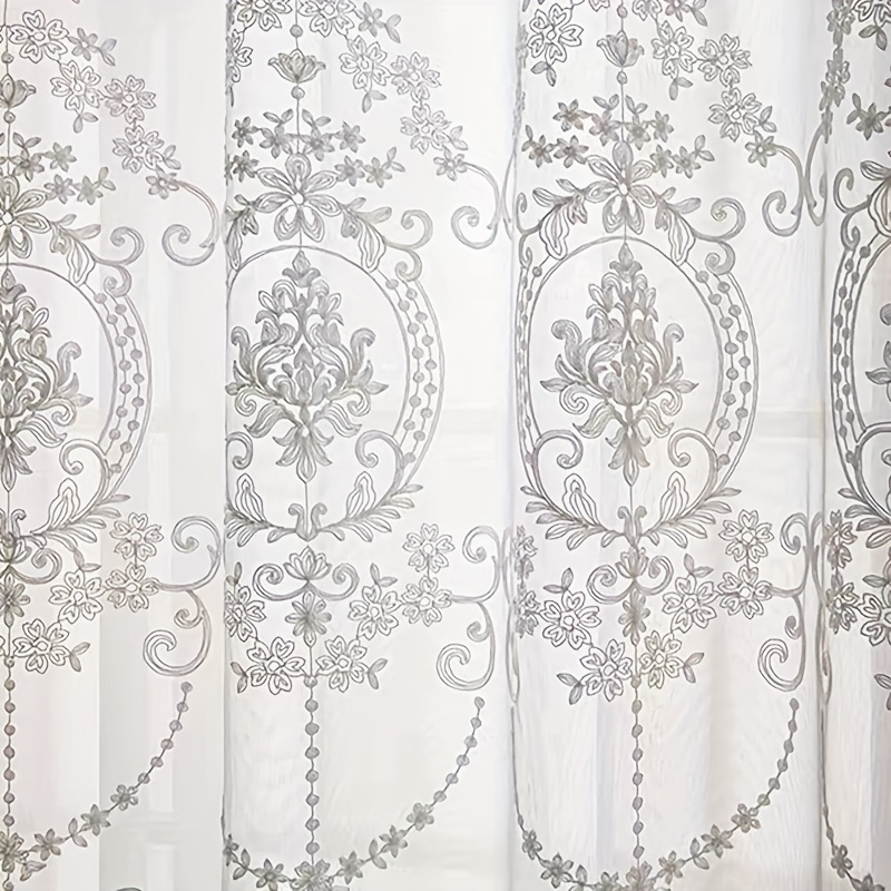 1 rideau transparent blanc bro - Yarn Home Decor avis et prix