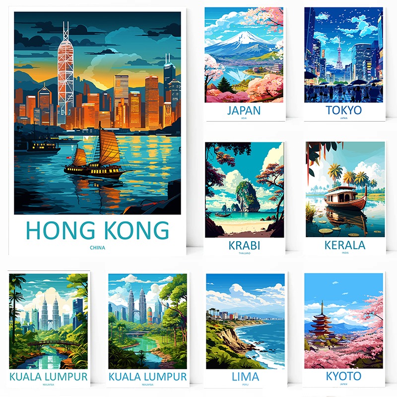 Affiche de voyage en toile san - Home Decor Kerala avis et prix