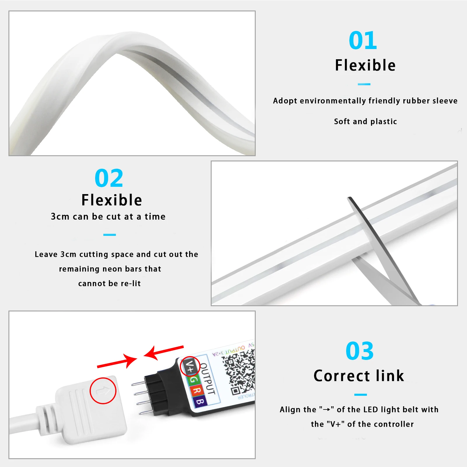 Bande lumineuse LED néon RGB U - Home Decor App Free avis et prix