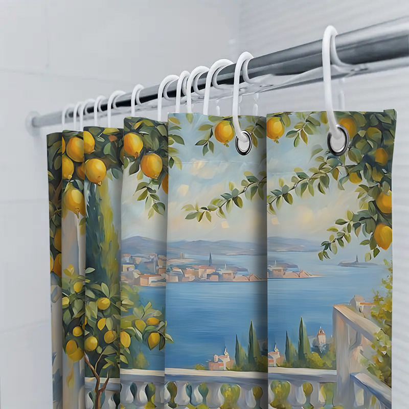 Rideau de douche Jardin Citron - Home Decor Garden Ideas avis et prix