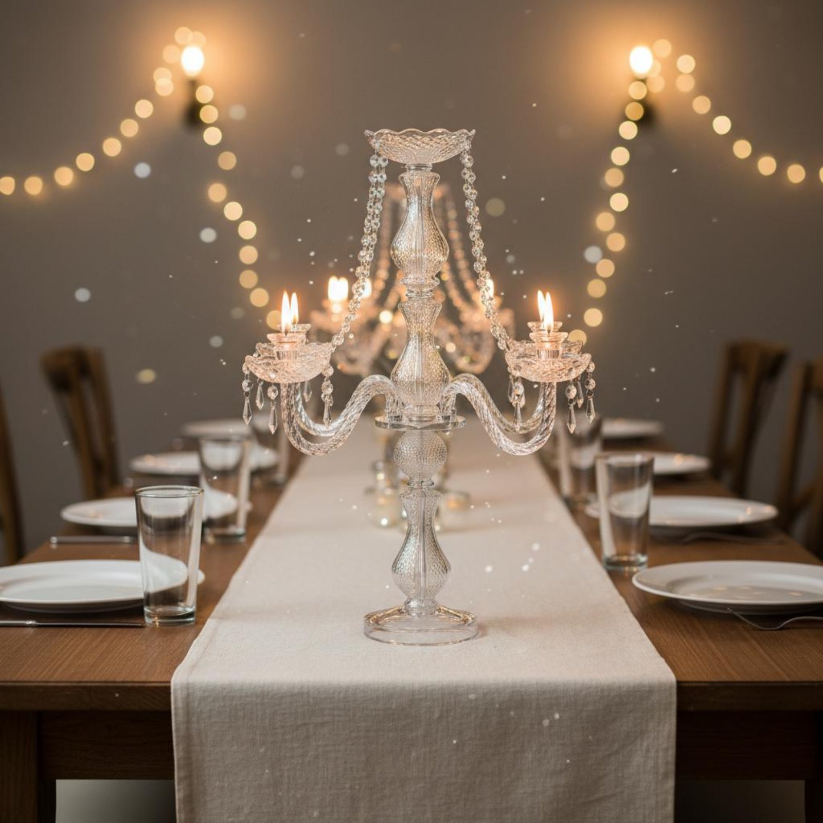Candélabre en cristal élégant  - Home Decor Luxury avis et prix