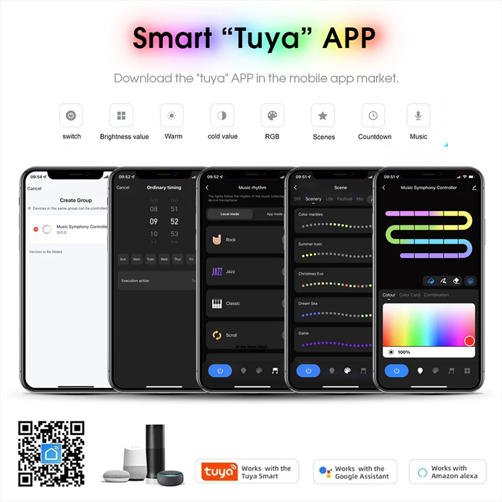 Bande LED intelligente Tuya Wi - Home Decor App Free avis et prix