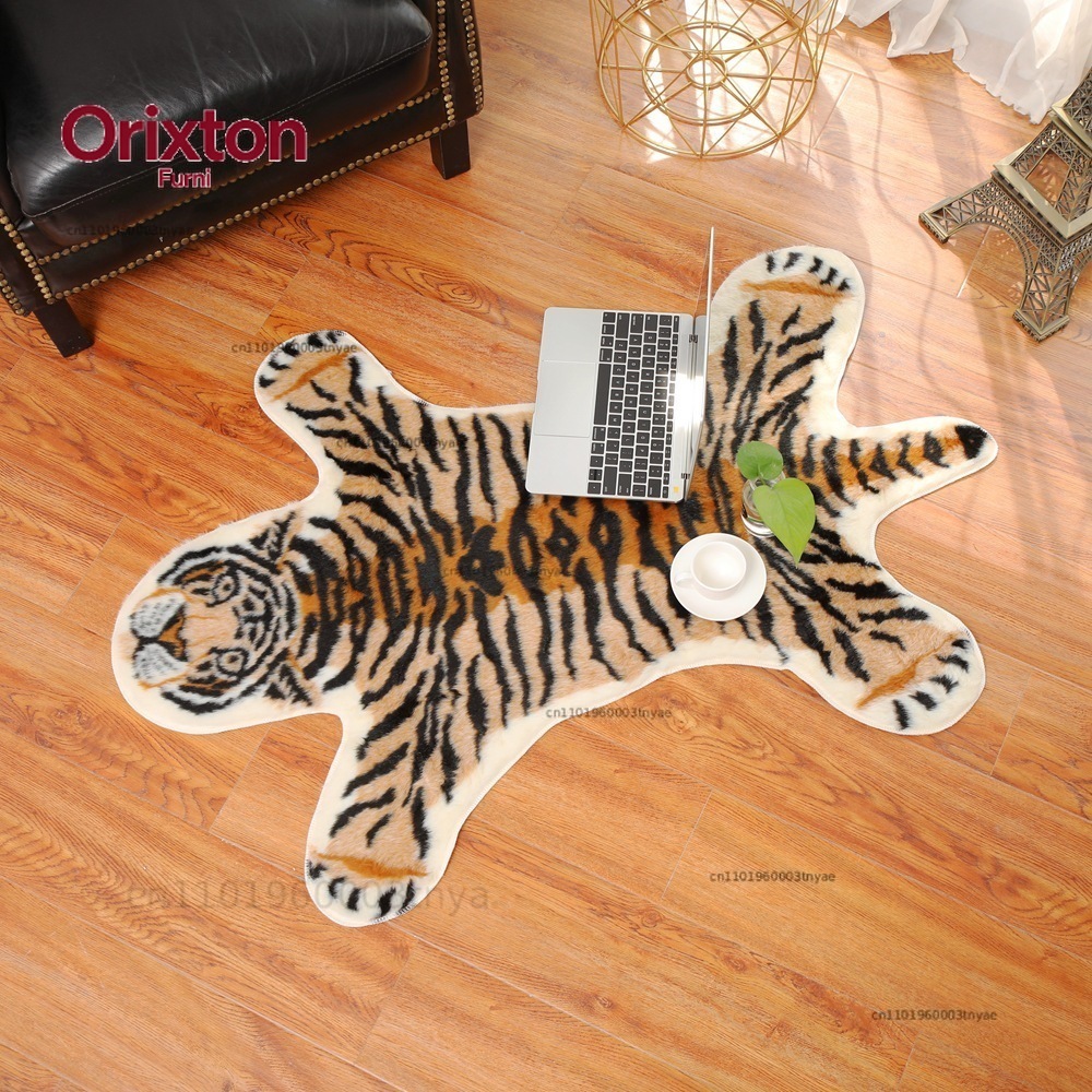 Tapis imprimé tigre, tapis ant - Cowhide Rug Faux avis et prix