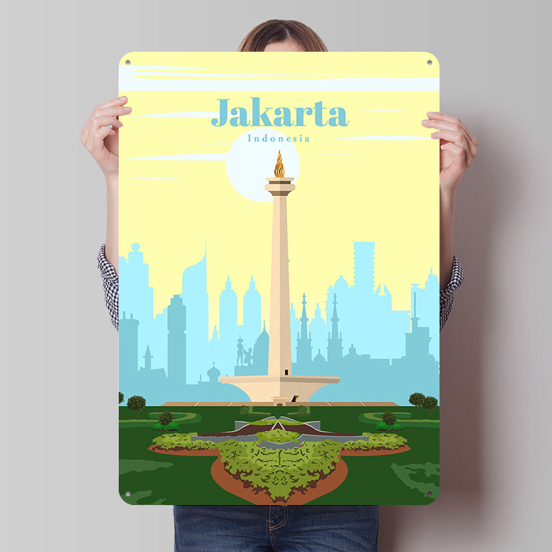 Affiche de voyage à Jakarta, i - Home Decor Jakarta avis et prix