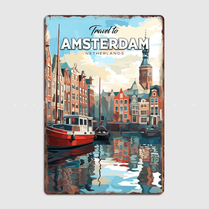 Panneau mural métallique rétro - Home Decor Netherlands avis et prix