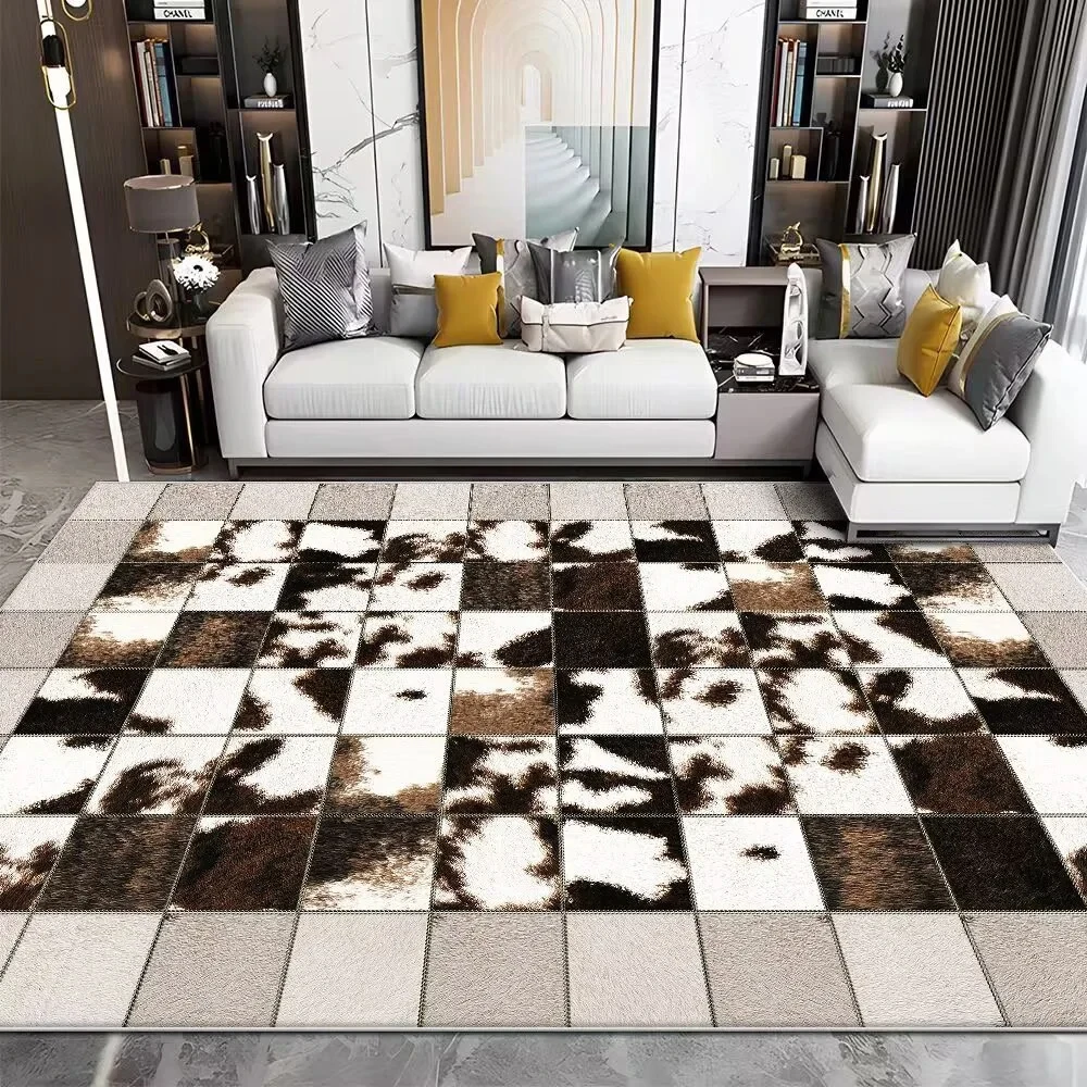 Tapis moderne en cuir de vache - Cowhide Rug Faux avis et prix