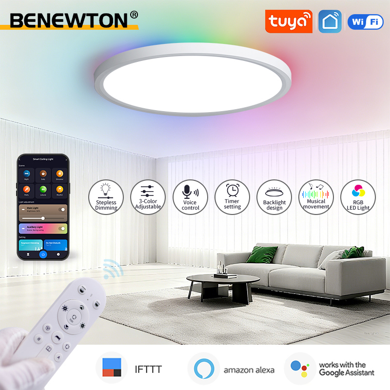 BENEWTON Tuya Smart WiFi plafo - Home Decor App Free avis et prix