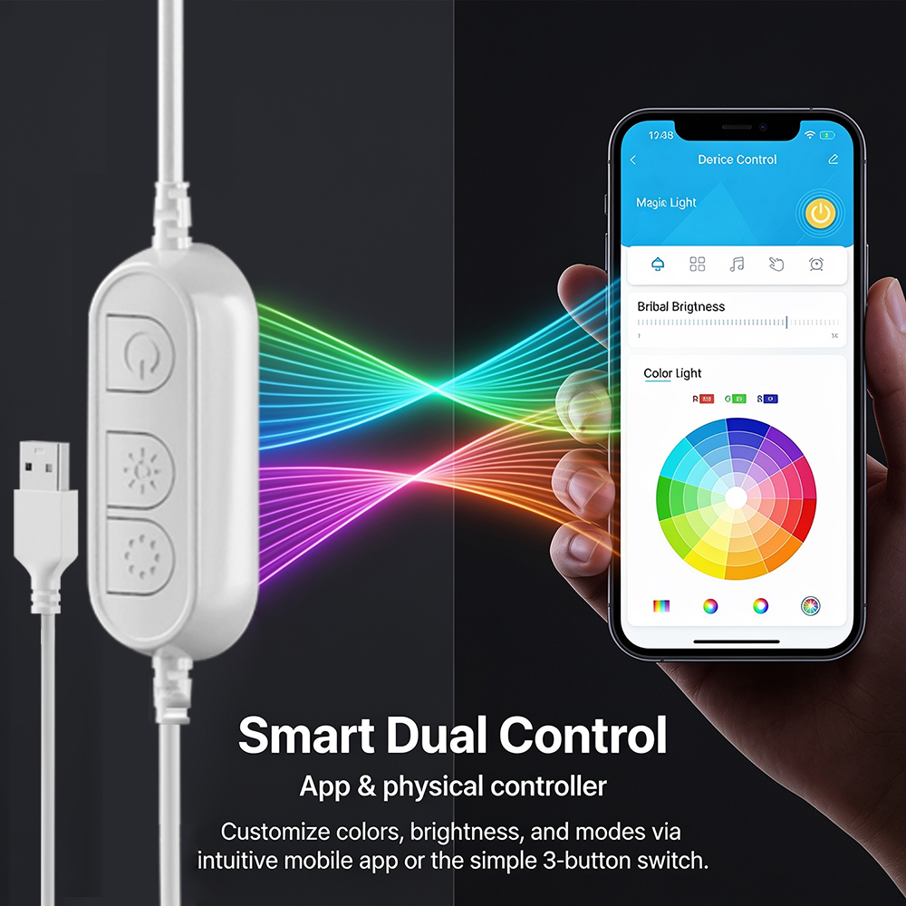 Bande lumineuse néon RGB de 5  - Home Decor App Free avis et prix